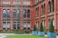 The John Madejski Garden at internal courtyard of Victoria and Albert Museum, world`s largest museum of decorative arts and design